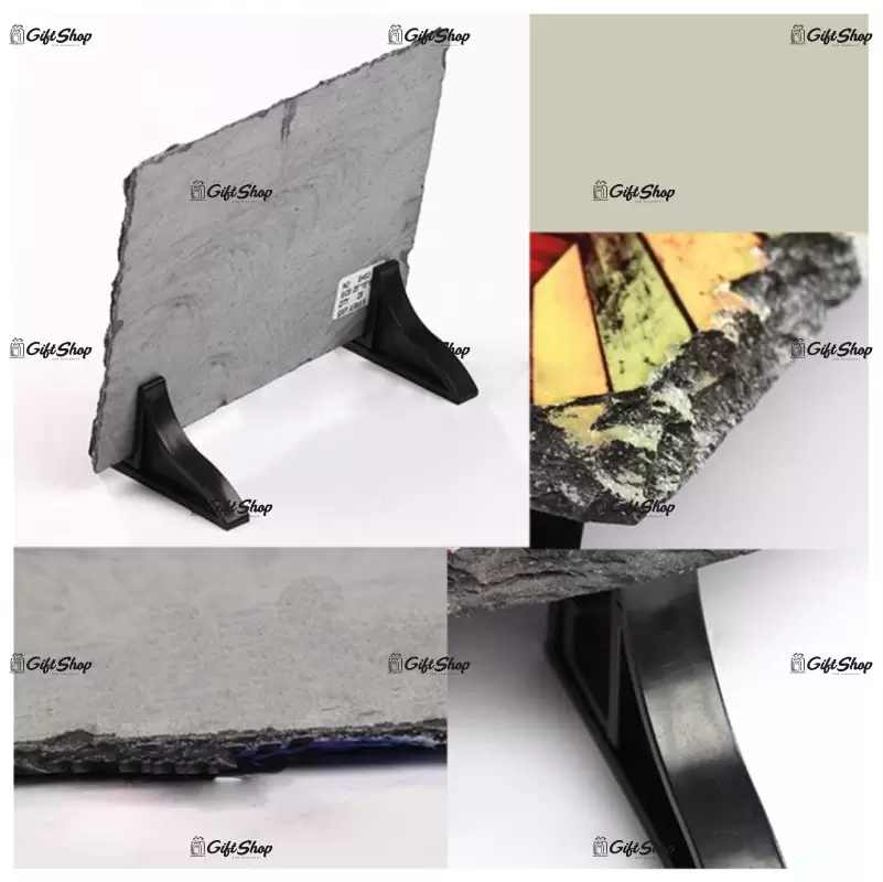 .rama foto, piatra ardezie, 19x11 cm personalizata